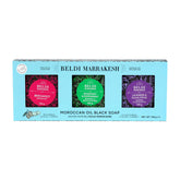 Wholesale Moroccan Oil Black Triple Milled Soap 3-Piece Gift Set